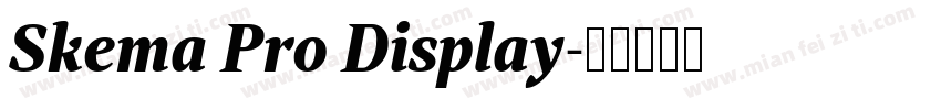 Skema Pro Display字体转换